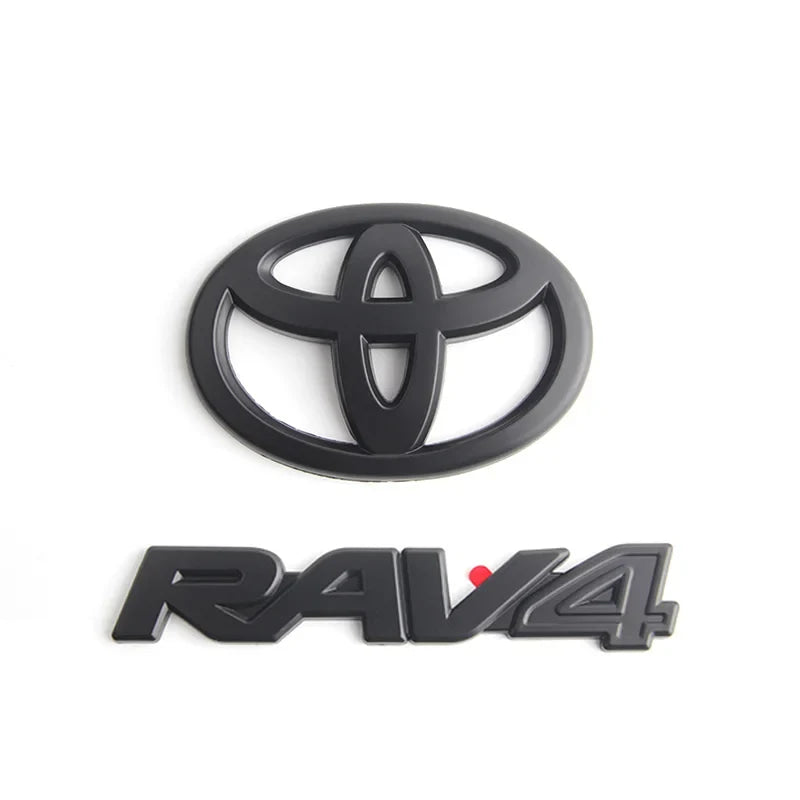 Overlays NEW 2019-2024 Suitable for Toyota Rav4 XLE XSE AWD Hybrid Matte Blackout Emblems Kits