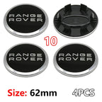 4Pcs 62mm Premium ABS Car Wheel Center Hub Caps Emblem Badge For Range Rover L322 L405 Evoque Discovery Velar SVR Accessories