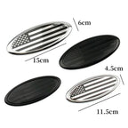 ABS Car Rear Trunk Sticker Front Hood Emblem for Ford Fusion Ranger Escape Fiesta Explorer Focus Bronco Mondeo Transit
