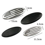 ABS Car Rear Trunk Sticker Front Hood Emblem for Ford Fusion Ranger Escape Fiesta Explorer Focus Bronco Mondeo Transit