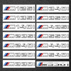 For BMW M power new emblems badge logo M125i M135i M140i M235i M240i M320i M330i M340i M350i M440i M435i M530i M540i M550i ABS