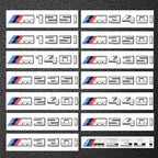 For BMW M power new emblems badge logo M125i M135i M140i M235i M240i M320i M330i M340i M350i M440i M435i M530i M540i M550i ABS