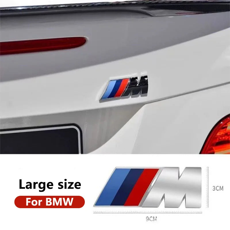 Car Styling Emblem Metal Alloy Car Fender Trunk Badge Stickers For BMW M E46 E90 E60 F30 E39 F20 G30 X1 X3 G01 G02 X5 F16 M3 M4