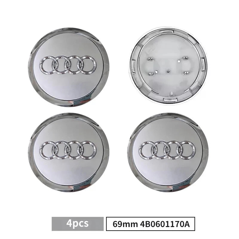 Modification Car Part Wheel Center Hup Caps Cover for Audi A6 S3 S4 Q3 Q5 Q5L A4 A6L A7 A8 A3 A5  Raplace Accessories