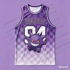 Basketball Jersey Pikachu Charizard Eevee Anime Tank Top Loose Quick Drying Breathable Sportswear VEST Summer Men's Tank Top