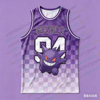 Basketball Jersey Pikachu Charizard Eevee Anime Tank Top Loose Quick Drying Breathable Sportswear VEST Summer Men's Tank Top