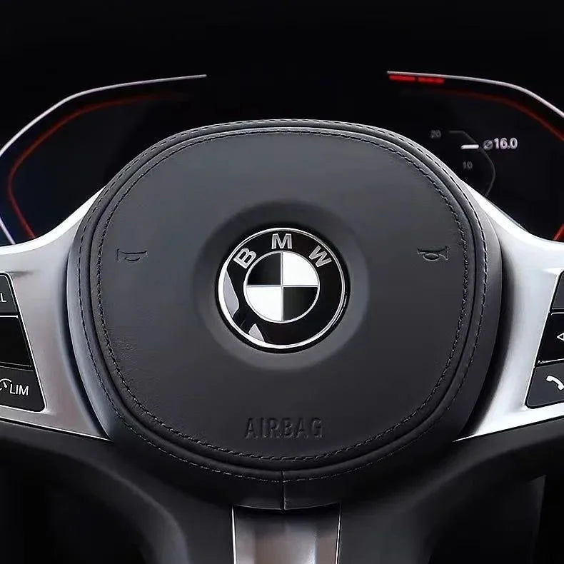 4.5cm Car Steering Wheel Center Emblem Sticker Badge For BMW 50th M E46 E90 E87 F30 F20 F10 G20 G30 X1 X3 X5 Interior Logo Decal
