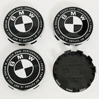 4pcs For BMW 50th E90 E60 F10 F20 G20 G30 E53 E85 E70 56mm 68mm Blue White Car Hub Cap Wheel Center Cap Emblem Badge Accessories