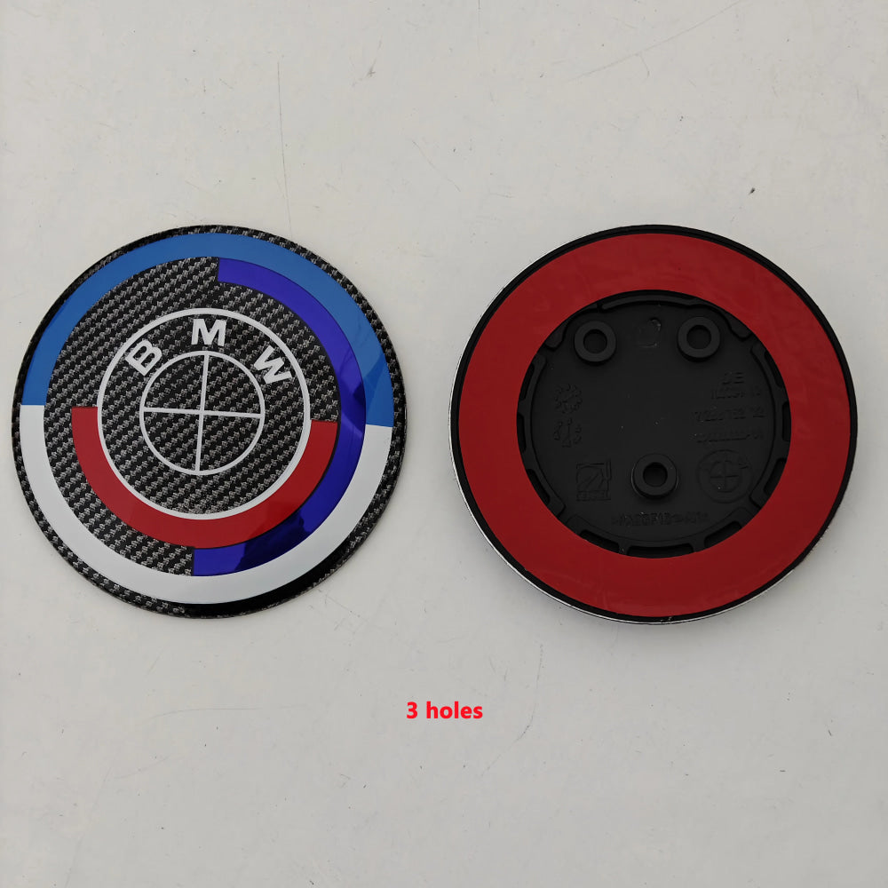 For BMW F20 F22 F23 F30 F80 F31 F34 F32 F82 F33 F10 F11 E81 E87 E63 E64 1Pcs 2 Holes 3 Holes Hood Emblem Trunk Badge Accessories