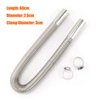 60cm 100cm 120cm 150cm 200cm 250cm 300cm Air Diesel Parking Heater Stainless Steel Exhaust Pipe Tube Gas Vent Hose Car Truck VAN