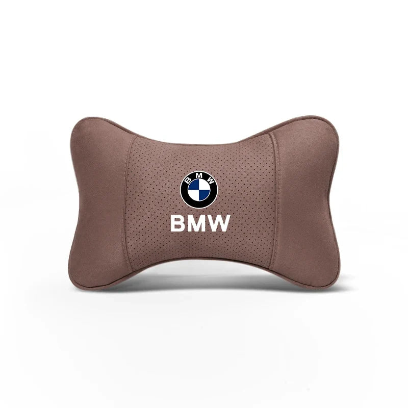 Soft Suede Neck Pillow Comfort Car Headrest Interior Decor Accessories For BMW E90 G80 M3 G30 M5 F82 F83 F20 F21 G42 F95 F96 G06