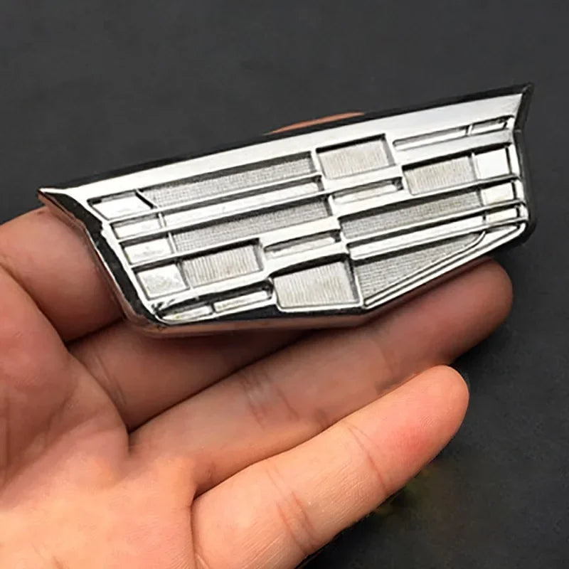 3D Metal Car Emblem Fender Side Rear Trunk Badge Sticker for Cadillac Escalade DTS SRX XT5 XTS ATS BLS CT4 CT5 CT6 CTS SLR SLS