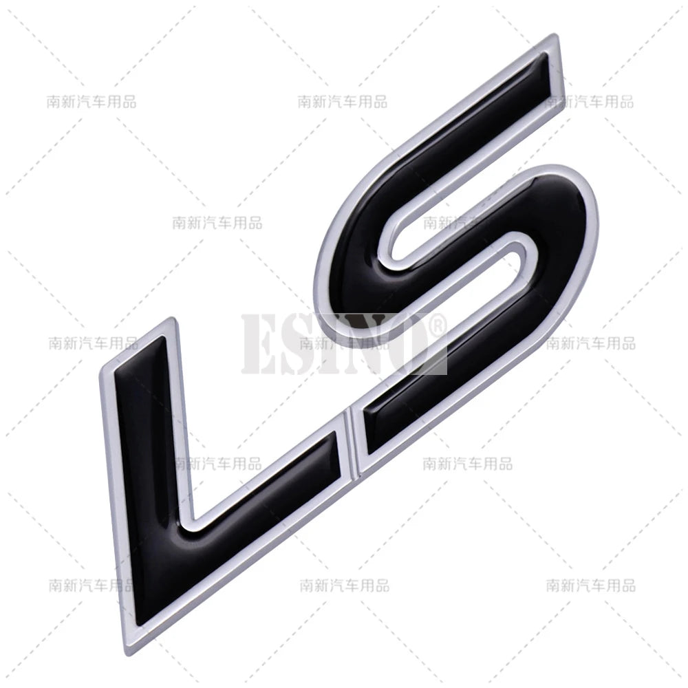 Car Styling 3D LS Car Metal Alloy Rear Trunk Fender Adhesive Badge Body Tailgate Displaceme Emblem For Cadillac CTS Escalade