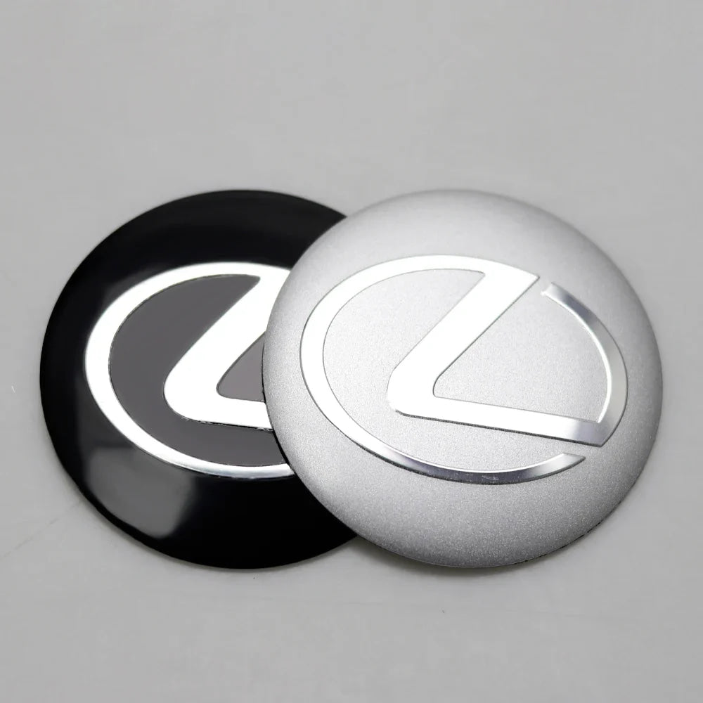 4Pcs 56MM Car Emblem Wheel Center Cover Hub Sticker Accessories For Lexus FSPORT ES RX NX LS UX LM LX GX LC RZ IS CT GS RC HS SC