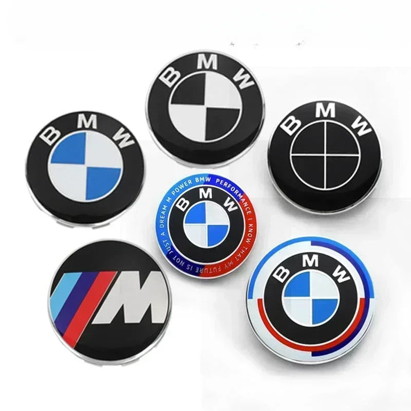 4pcs 56mm 68mm Blue Logo Car Wheel Center Caps Hub Cover Badge For BMW E30 E87 E81 E82 F30 F31 F32 F33 F35 F36 G21 G28 G31 G38