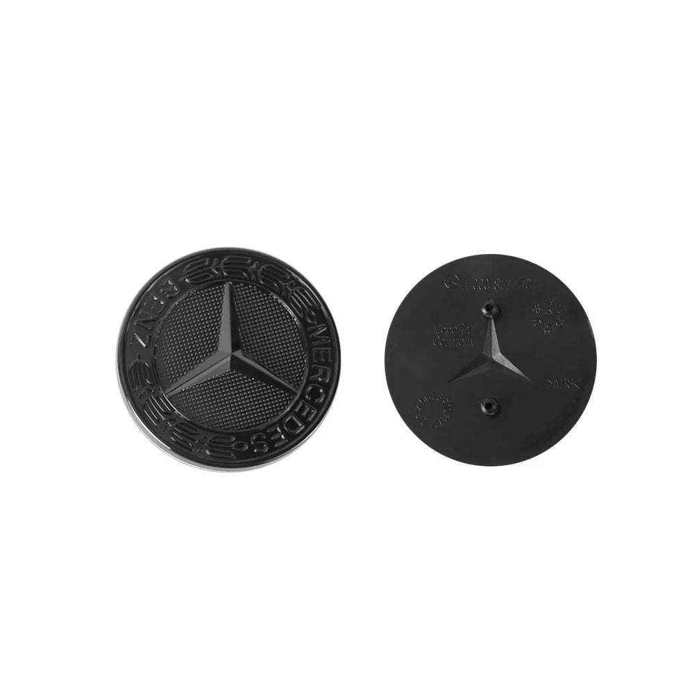 57mm Front Hood Emblem Cover Decor Refit Accessories Key Ring For Mercedes Benz W209 W210 W211 W212 W176 W203 W204 W205