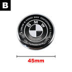 45mm 47mm Steering Wheel Center Emblem Badge Sticker For BMW E39 E46 E60 E87 E90 E92 F10 F20 F30 G20 Interior Decoration