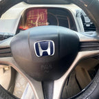 Car Steering Wheel Emblem H-Sticker For Honda Civic Accord City CRV Jade Fit Odyssey Hybrid Red Black Blue Interior Modification