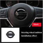 52mm Car Steering Wheel Logo Emblem ABS Sticker for Nissan Qashqai J10 J11 Leaf Juke Tiida Sentra Teana X Trail T30 T32 Almera