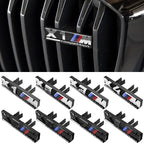 ABS Car Front Grille M Badge Emblem Decoration Accessories For BMW M3 M4 M5 G42 G30 G20 E90 E90 E93 E60 F10 F07 F34 F30