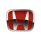 Car Hood Front Grill Rear Trunk H Emblem Logo Sticker For Honda Civic Fit Jazz Accord CRV HRV City Odyssey Passport Pilot Vezel