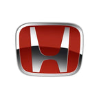 Car Hood Front Grill Rear Trunk H Emblem Logo Sticker For Honda Civic Fit Jazz Accord CRV HRV City Odyssey Passport Pilot Vezel