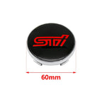 4Pcs ABS 60mm Wheel Center Cover Hub Cover Logo For Subaru WRX BRZ DRL XV STI Outback Legacy Forester Impreza Tribeca