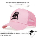 Unisex Personality Letter Embroidery Baseball Net Caps Spring Summer Outdoor Fishing Hat Adjustable Casual Hats Sunscreen Hat