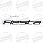 Metal 3D For Ford Fiesta Edge Badge Letter Logo Car Rear Trunk Body Sticker Emblem Glossy Black Accessories