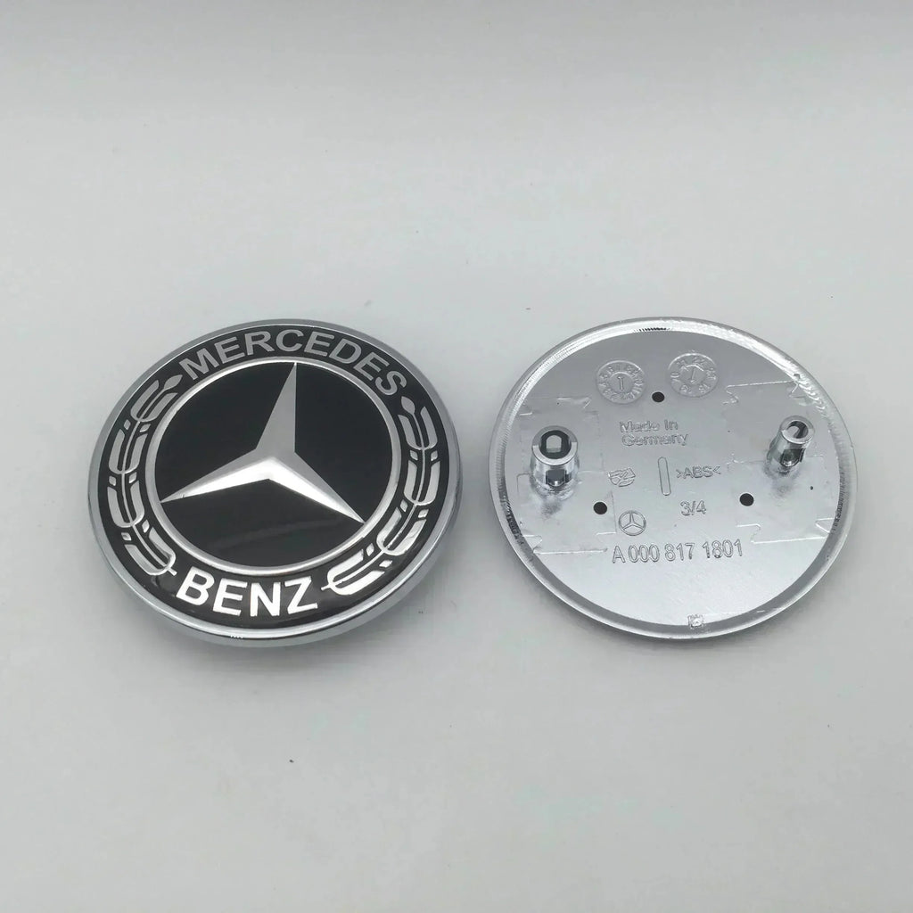 1pcs 3D ABS for AMG 57mm 2 pins Car Front Hood Emblem Bonnet Sticker Badge Decal Styling auto accessories