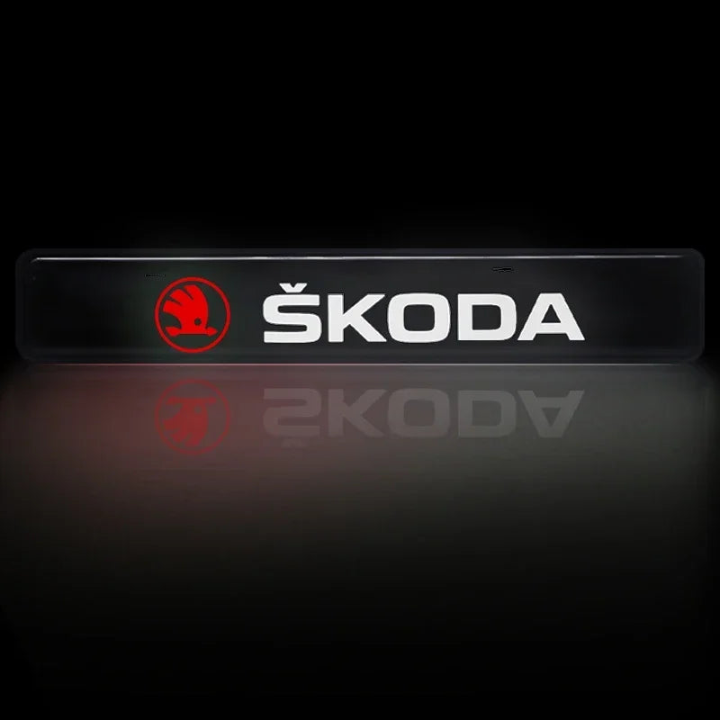 For Skoda Octavia 2 3 Car Front Grille Sticker Badge Car Head Grill Emblem LED Light Emblem For Skoda Octavia MK2 MK1 2 3 A5 A7
