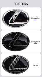 100/110/120/130/140/150/160mm Car Rear Trunk Emblem Front Grille Logo For Lexus ES RX NX LS UX LM LX GX LC RZ IS CT GS RC HS SC