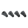4pcs Universal Carbon Fiber Car Modified Rear Bumper Diffuser Spoiler Black Red ABS Rear Bumper Lip Diffuser Anti-collision