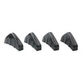 4pcs Universal Carbon Fiber Car Modified Rear Bumper Diffuser Spoiler Black Red ABS Rear Bumper Lip Diffuser Anti-collision