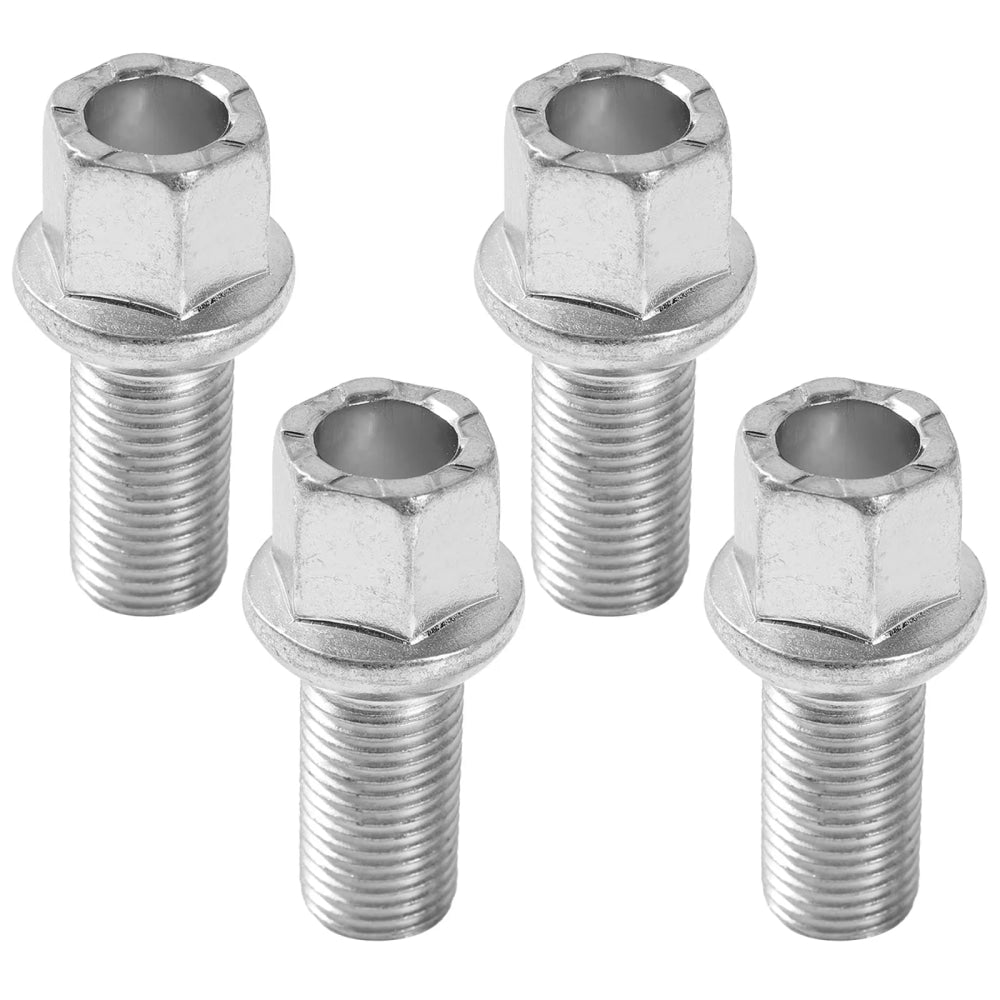 4x Car Wheel Bolts Lug Nuts WHT002437 431601139A For VW Beetle Golf Jetta Audi A5 A7 Q2 Skoda Fabia M14x1.5 28mm Thread Radius