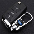 Anti-Lost Car Metal Keychain 3D Styling Badges Key Rings Accessories For Ford Escape Kuga Mondeo Ecosport Fiesta Focus 2 3 MK1