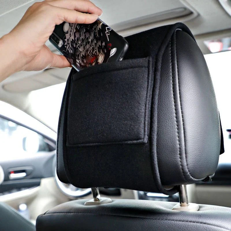 Car Headrest Cover Seat Head Pillow Neck Headrest Cover For Honda Mugen Jazz Insight Freed Fit CRV Civic Accord City Accessory