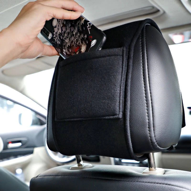 Car Headrest Cover Seat Head Pillow Neck Headrest Cover For Honda Mugen Jazz Insight Freed Fit CRV Civic Accord City Accessory