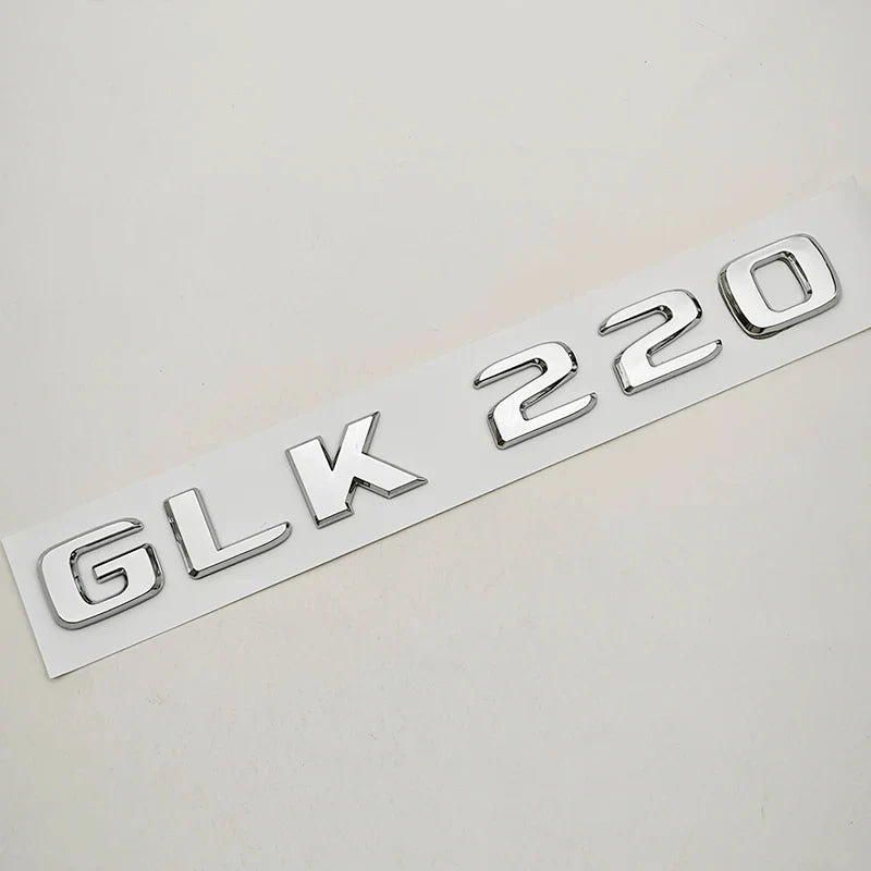 3D ABS Car Logo 4 Matic GLK220 GLK300 GLK350 Emblem Letters Sticker Rear Trunk Badge for GLK W204 X204 GLK220 GLK300 GLK350