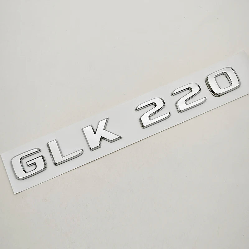 3D ABS Car Logo 4 Matic GLK220 GLK300 GLK350 Emblem Letters Sticker Rear Trunk Badge for GLK W204 X204 GLK220 GLK300 GLK350