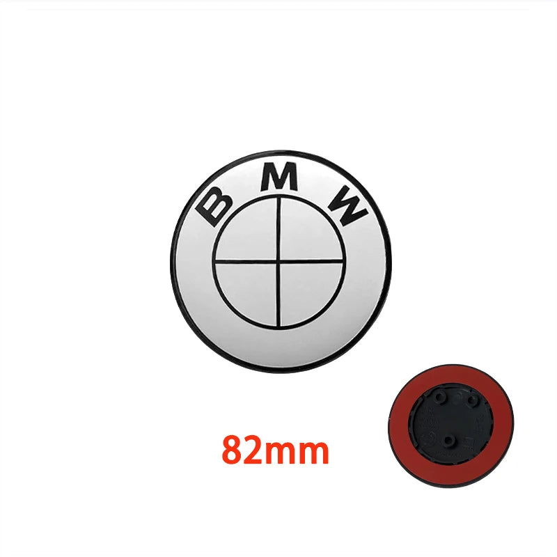 45/74/82mm automobile ABS front and rear logo hub covers are suitable for BMW Group's new badge decoration accessories.