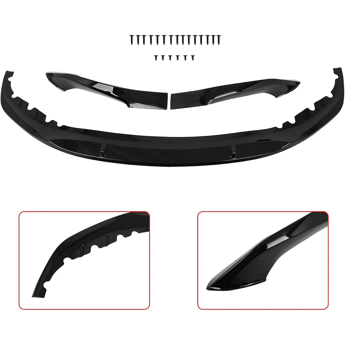 Bumper Lip For BMW 5 Series G30 G31 M Sport 2017 2018 2019 2020 Car Front Bumper Lip Splitter Spolier Diffuser Body Kit Tuning