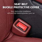 SEAMETAL Car Seat Belt Buckle Cover Anti Scratch Seatbelt Button Protector Seat Belt Protection Cover Car Interior Accessories