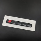 For AUDI S3 2010-2020 Car Front Grille Replace Emblem ABS Glossy Black Rear Badge Modified Sticker 4Ring Logo Sline Decoration