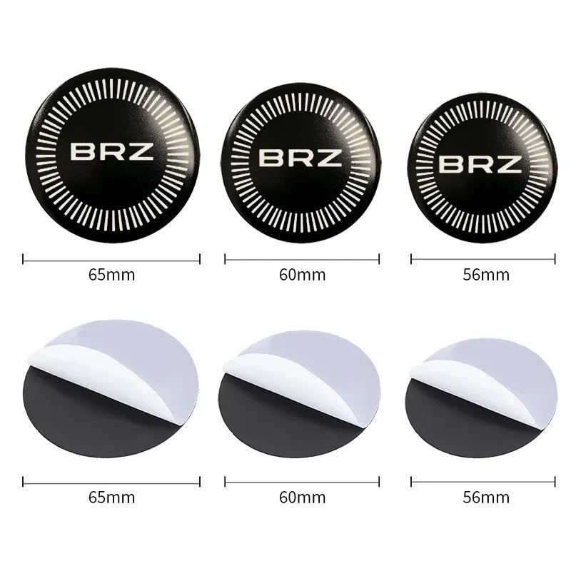 4pcs 56/60/65mm Alloy Car Wheel Hub Center Stickers for Subaru BRZ Logo ASCENT FORESTER IMPREZA LEGACY OUTBACK XV STI WRC WRX
