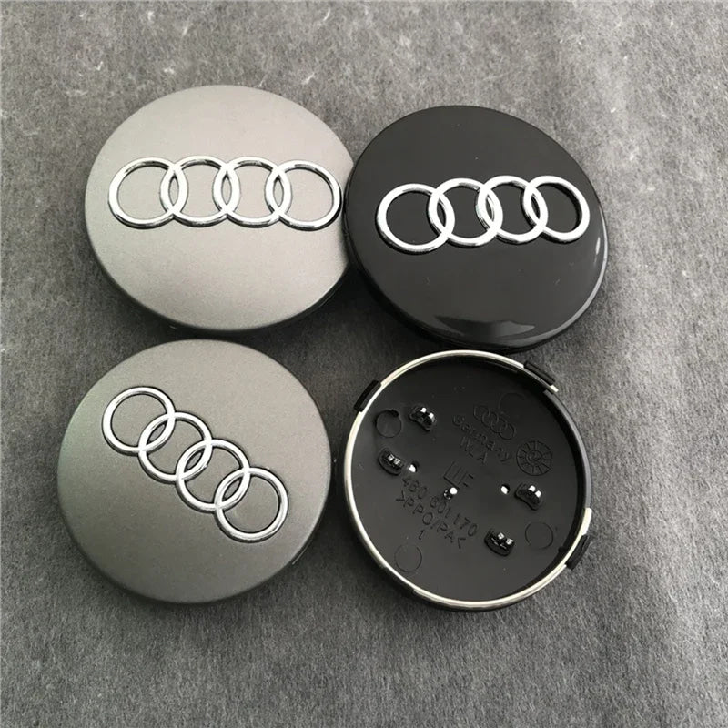 4pcs 60mm 61mm 68mm 69mm Car Styling Wheel Center Cap Hub Covers Badge 4B0601170 For Audi A3 A4 A5 A6 A7 A8 S4 S6 Accessories