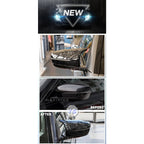 Replacement Mirror Cover For BMW 5 Series G30 G31 Side Rear Mirror Left Hand Driver Carbon Fiber ABS 2017 2018 2019