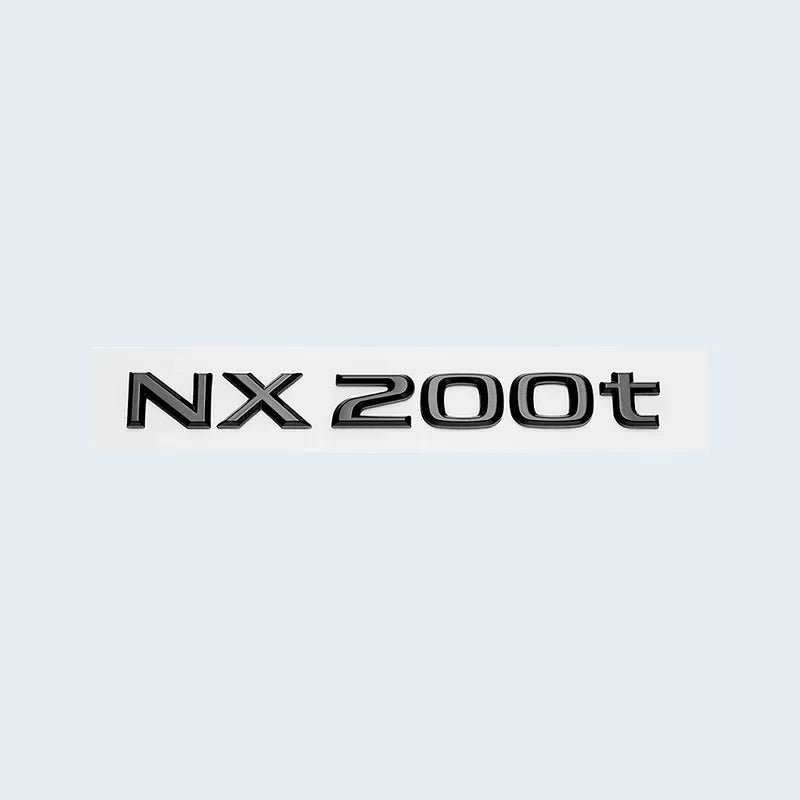 Glossy Black ABS Letters NX200 NX300 NX200t NX300h HYBRID Emblem For Lexus Car Trunk Logo Sticker Badge Accessories