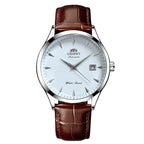 Orient Automatic Men's Watch, Black Dial Stainless Steel Band, Water Resistant Classic Business Wristwatch with Date Display