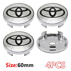 4Pcs Car Wheel Center Hub Caps Emblem Badge Rim Dust Cover For Toyota Corolla Camry Highlander Yaris Prius CHR Auto Accessories